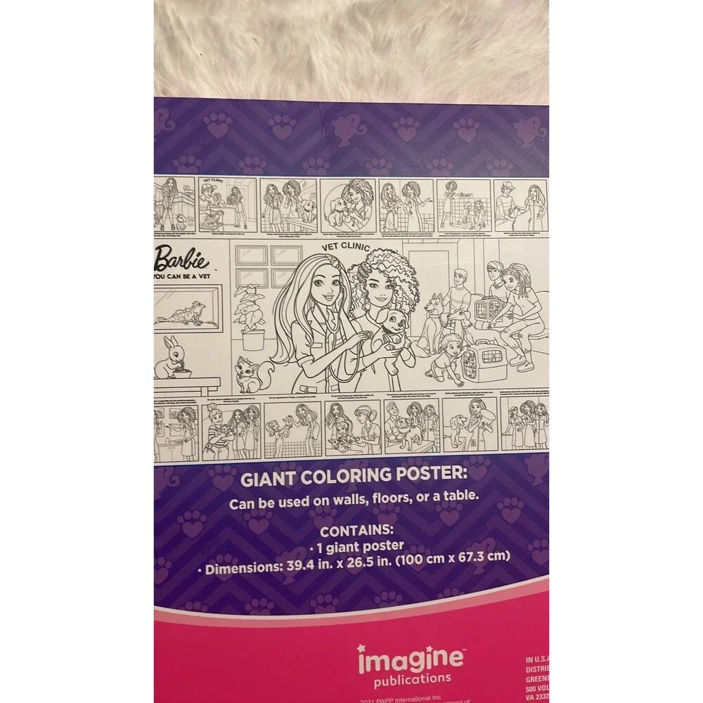 Barbie Giant‎ Coloring Poster